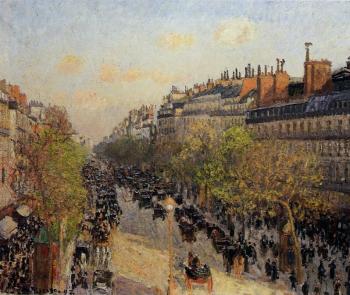 Camille Pissarro : Boulevard Montmartre, Sunset